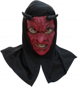 Gezichtsmasker met capuchon Evil Devil With Hood / One-size