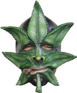 Volledig Hoofdmasker - Weed / One-size