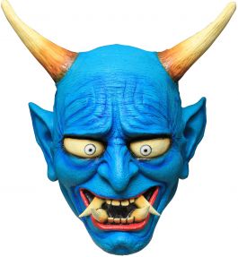 Volledig Hoofdmasker - Oni Demon Blue / One-size