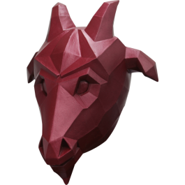 Volledig Hoofdmasker - Low Poly Goat / One-size