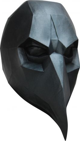 Volledig Hoofdmasker - Low Poly Crow / One-size