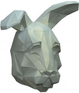 Volledig Hoofdmasker - Low Poly Bunny / One-size