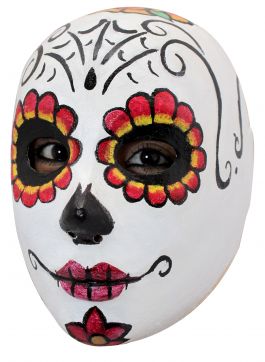 Volledig Hoofdmasker - Artistic Catrina / One-size