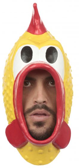 Volledig Hoofdmasker - Rubber Chicken / One-size