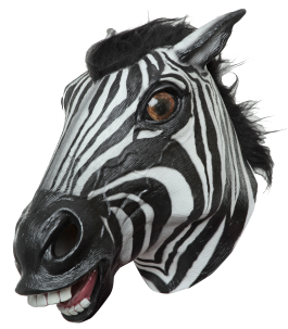 Volledig Hoofdmasker - Zebra / One-size