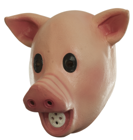 Volledig Hoofdmasker - Squeaky Pig / One-size