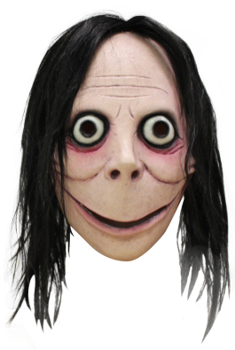 Gezichtsmasker met haar - CREEPYPASTA - Momo / One-size