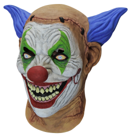 Volledig Hoofdmasker - Krampy the Clown / One-size