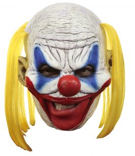 Kinloos Masker + tanden -  Clooney Clown Deluxe / One-size