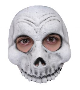 Half Masker -   White Skull / One-size