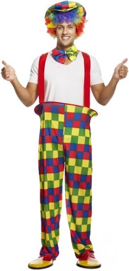 ADULT CLOWN RAINBOW  one size (ECONOMY) / 3XL