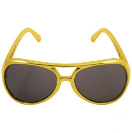 GLASSES ADULT GOLD DARK LENS