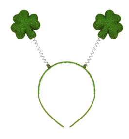 Headbopper with Shamrocks and Fur