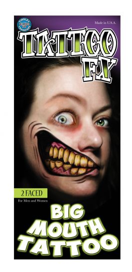 Big Mouth Tattoo 2 Faced