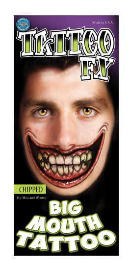 Big Mouth Tattoo Chipped