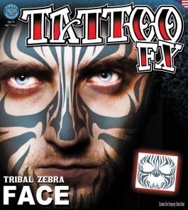 Kostuum Gezichtskit - Tribal Zebra Gezicht