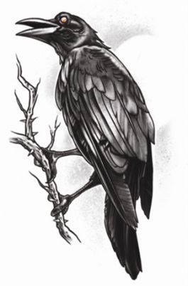 Goth Tattoos - De Raaf