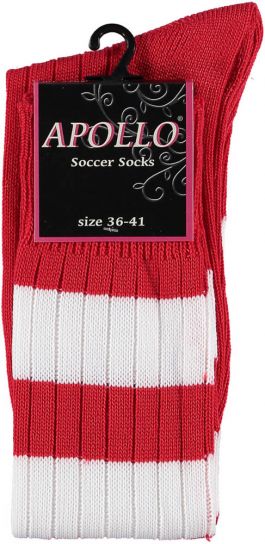 Carnaval Soccer Socks Red/White