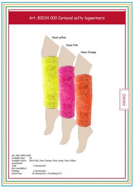 Carnaval Softy Legwarmers Fluor Yellow