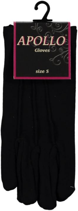 Cotton Gloves Short Black