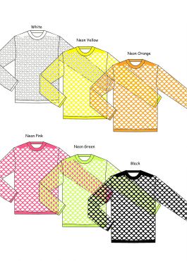 Ladies seemless shirt (holes) Neon Yellow