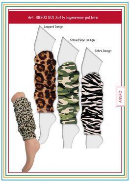 Softy Legwarmer Pattern Zebra Design