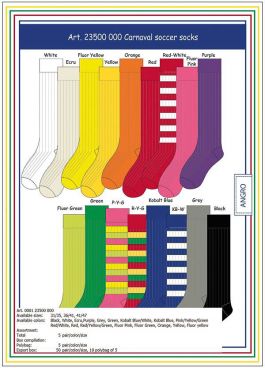 Carnaval Soccer Socks Ecru