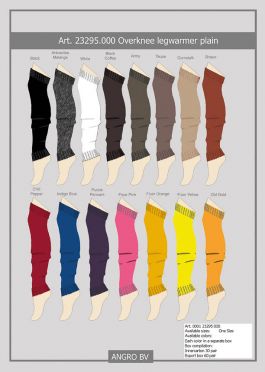 Ladies Knee-Over LegwarmersAntracites Melange