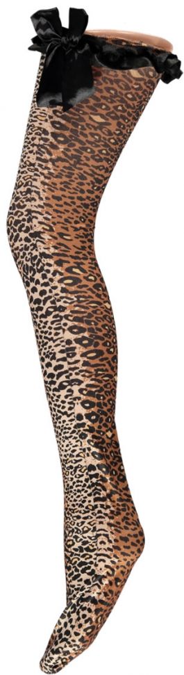 Stay-Up Kousen Fantasie Leopard Design