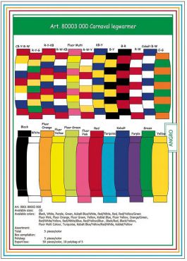 Carnaval Legwarmer Acryl Turquoise