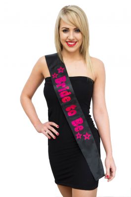 Black Sash Hot roze Foil 