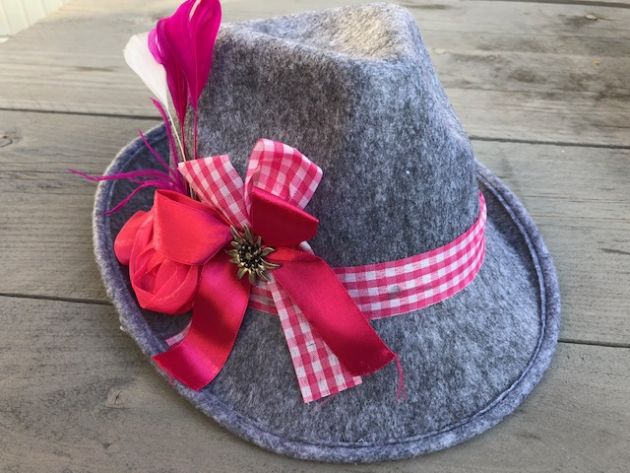 Oktoberfest Hoed Deluxe Theresia Grijs