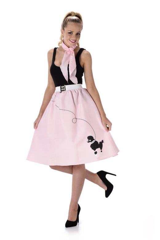 Light Pink Poodle Skirt & Necktie