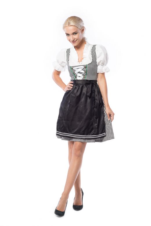 Oktoberfest Dress Birgitt Black/White