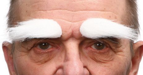 Eyebrows white