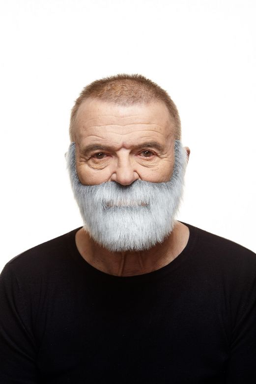 Mustache with Beard Fabian Grey