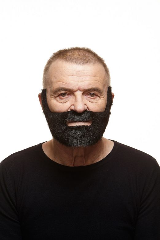 Mustache with Beard Fabian Black