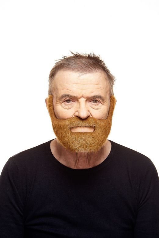 Mustache with Beard Fabian Red
