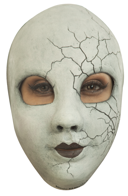 Volledig Hoofdmasker - Creepy Doll Face / One-size