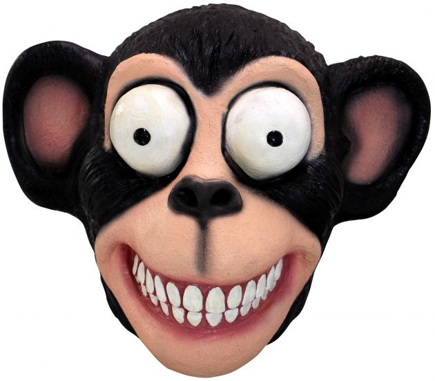 Volledig Hoofdmasker - Black Chimp / One-size