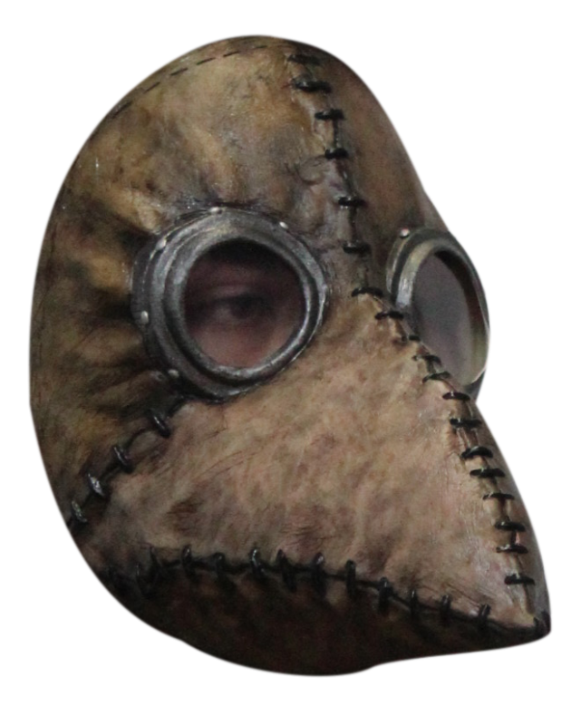 Volledig Hoofdmasker - Plague Doctor Brown / One-size