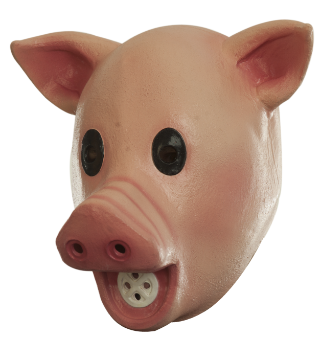Volledig Hoofdmasker - Squeaky Pig / One-size