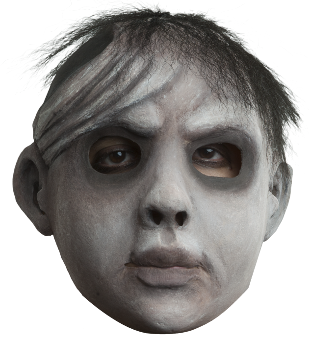 Gezichtsmasker met haar - CREEPYPASTA: Dear David / One-size