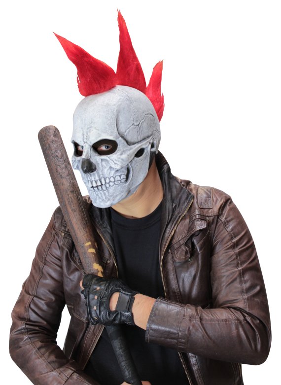 Volledig Hoofdmasker - Punk Skull