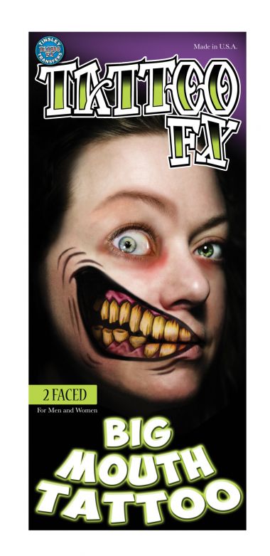 Big Mouth Tattoo 2 Faced