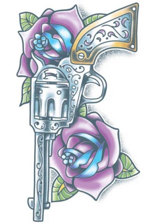 Day Of The Dead Tattoos  - Pistola