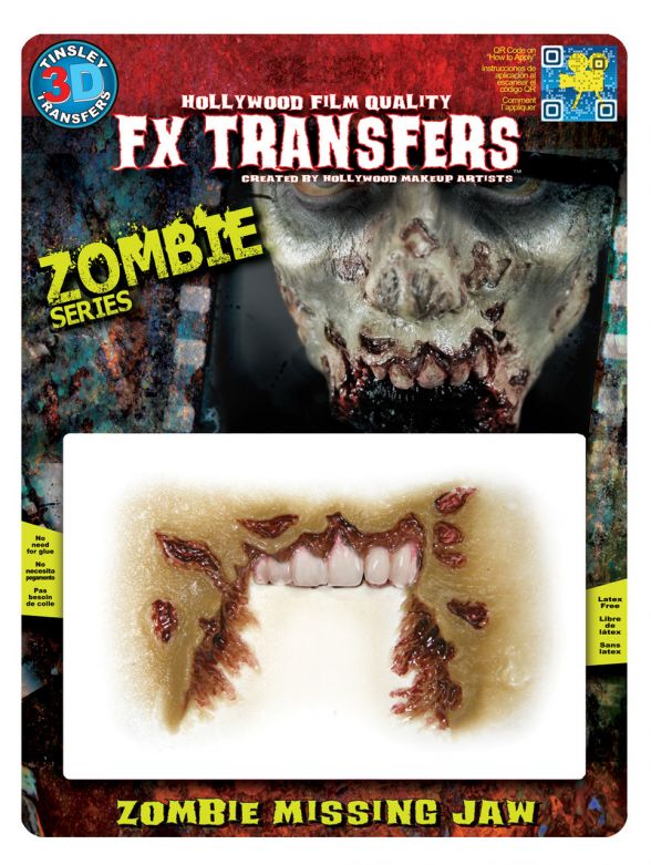 Zombie FX Transfers - Zombie Missende Kaak