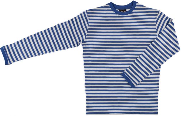 T-Shirt Long Sleeve ''Dorus'' Blue/White