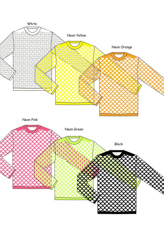 Ladies seemless shirt (holes) Neon Pink