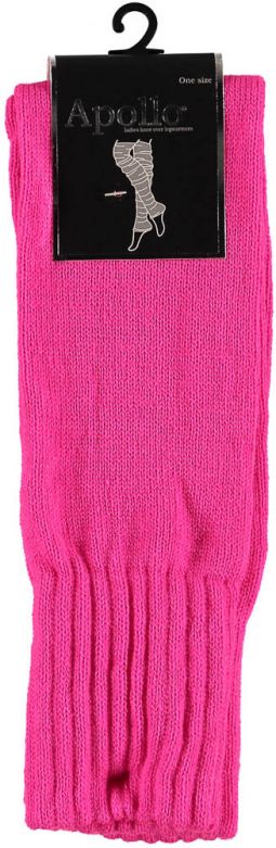 Ladies Knee-Over LegwarmersFluor Pink